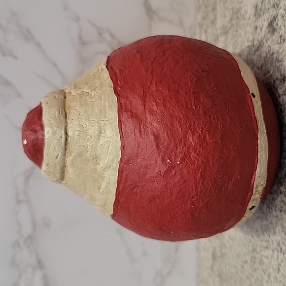 Vintage Fairfield Folk Art Santa Claus Jolly Round Decor - Picture 3 of 9